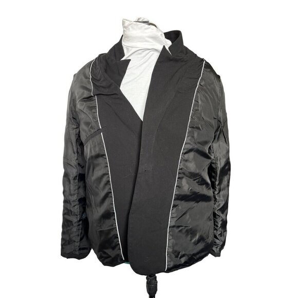 Liz Claiborne Blazer Black Women 18 Fully Lined One Button Notch Collar - Picture 6 of 11